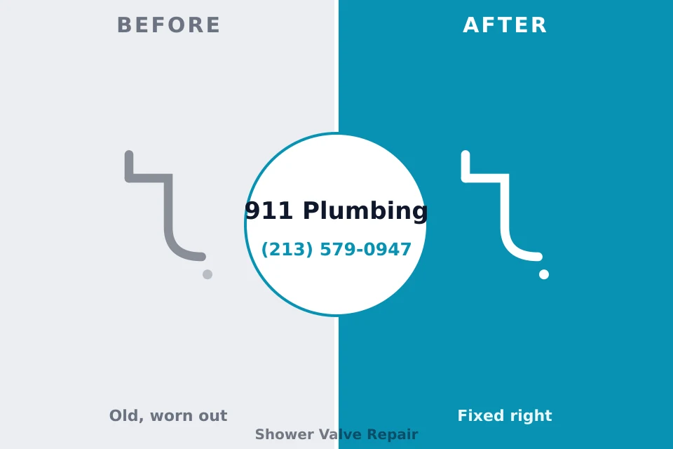 Before and after: plumbing repair Sylacauga, AL